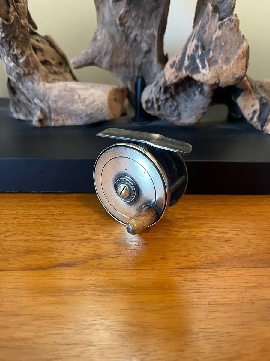 Antique 2” Brass Trout Fly Fishing Reel - Image 1