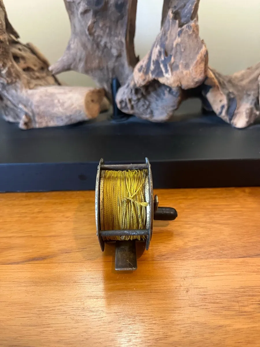 Antique Brass Fly Reel by S.Allcock - Image 4