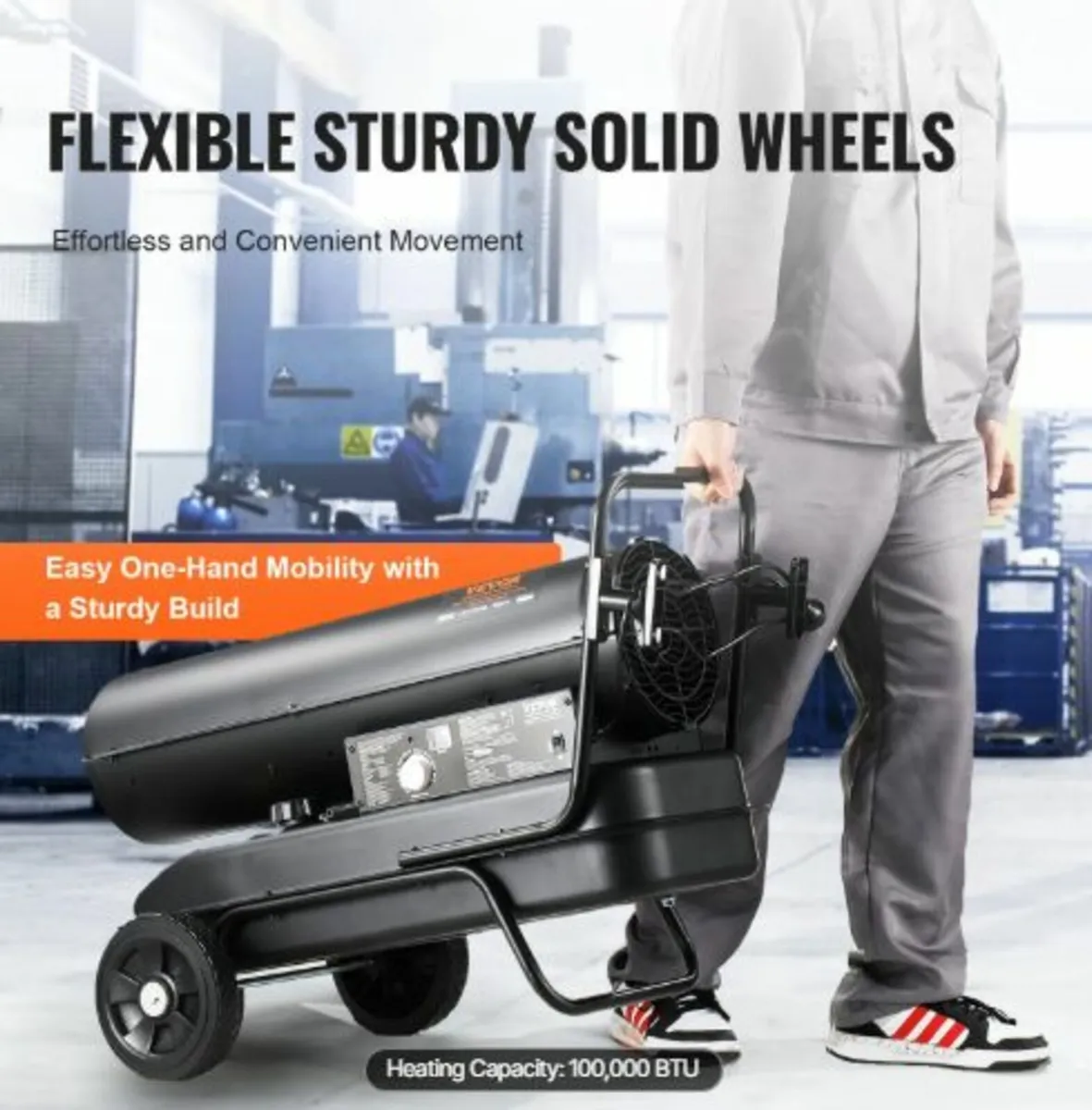 Kerosene/Diesel Forced Air Heater, 100000Btu - Image 3