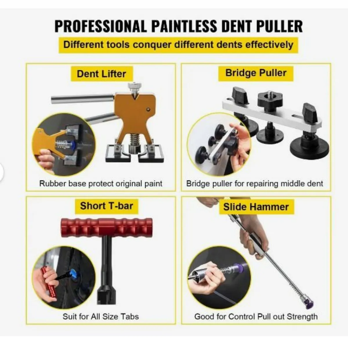 Dent Removal Tool, 89 Pcs Paintless Dent Repair - Image 4