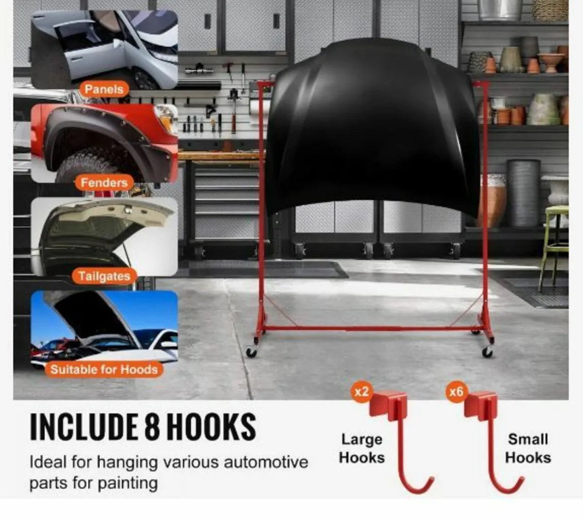 Painting Rack, 5 ft-7 ft Adjustable Height - Image 3