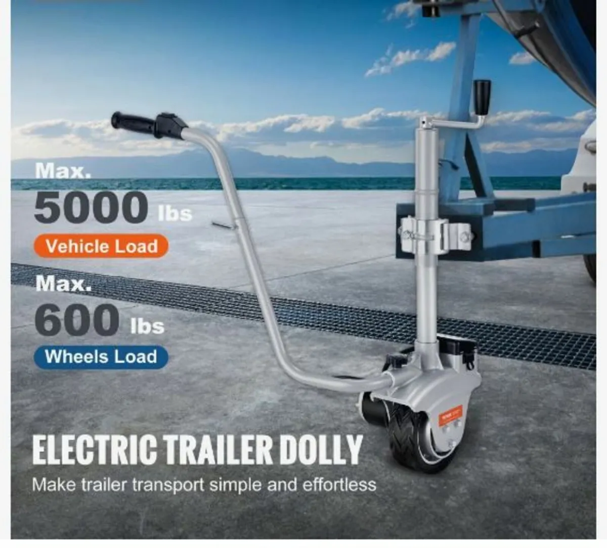 Electric Trailer Dolly, 2268 kg Towing Capacity - Image 2