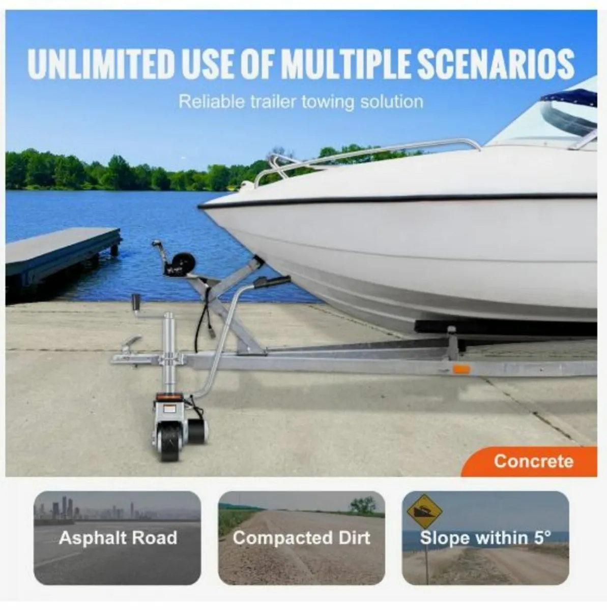 Electric Trailer Dolly, 2268 kg Towing Capacity - Image 4