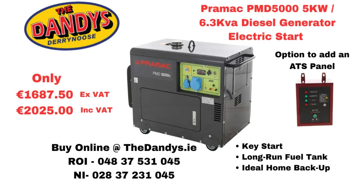 Pramac Generators For Sale - Ideal Home Backup - Image 4