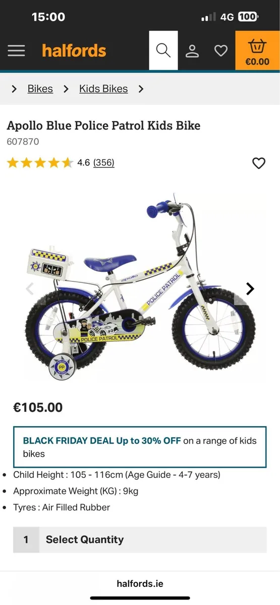 Boys police bicycle - Image 4