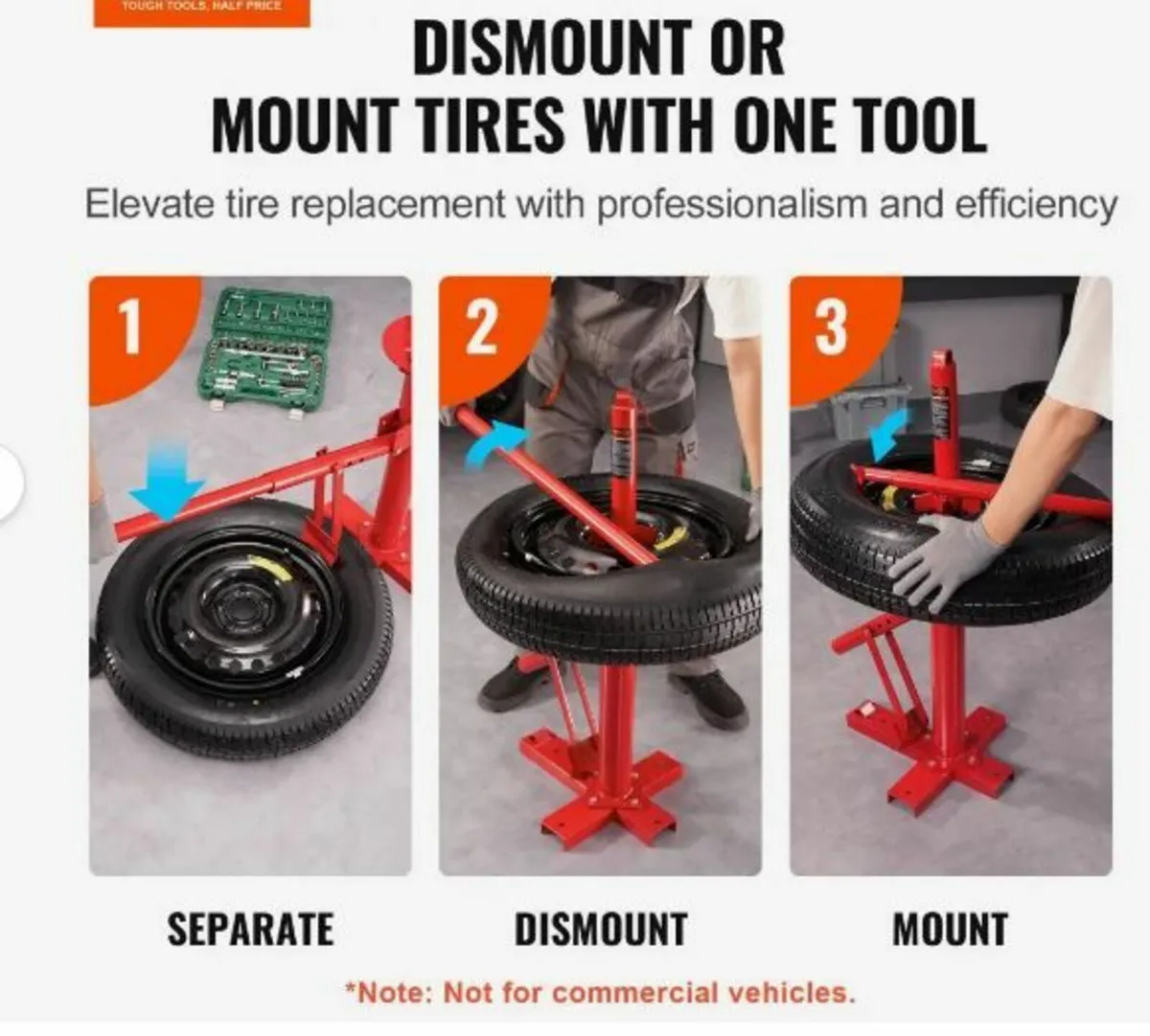 Portable Manual Tire Changer Bead Breaker Tool - Image 2