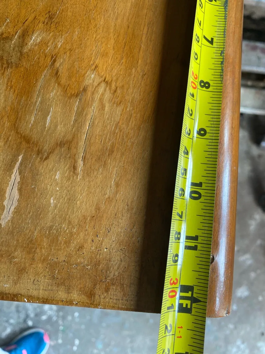 Vintage Oak veneer Display Cabinet - Image 2