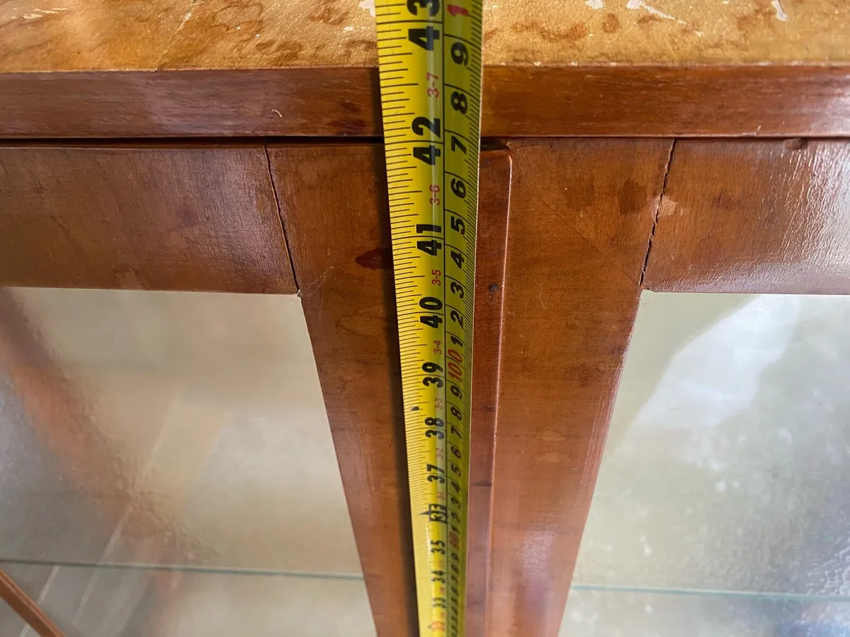 Vintage Oak veneer Display Cabinet - Image 3