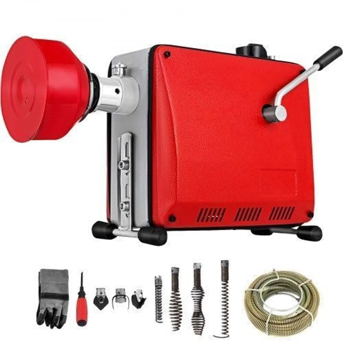 Professional Pipe Dredger Pipeline Unblocker GQ-100 390W Drain Auger Pipe Cleaning Machine for Bathroom Toilet - Image 2