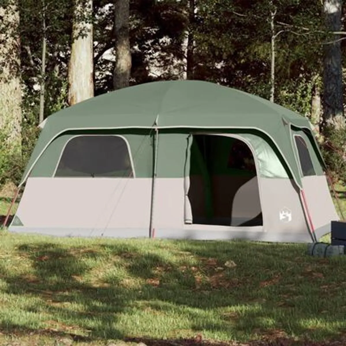 Family Tent Cabin 10-Person Green Waterproof - Image 2