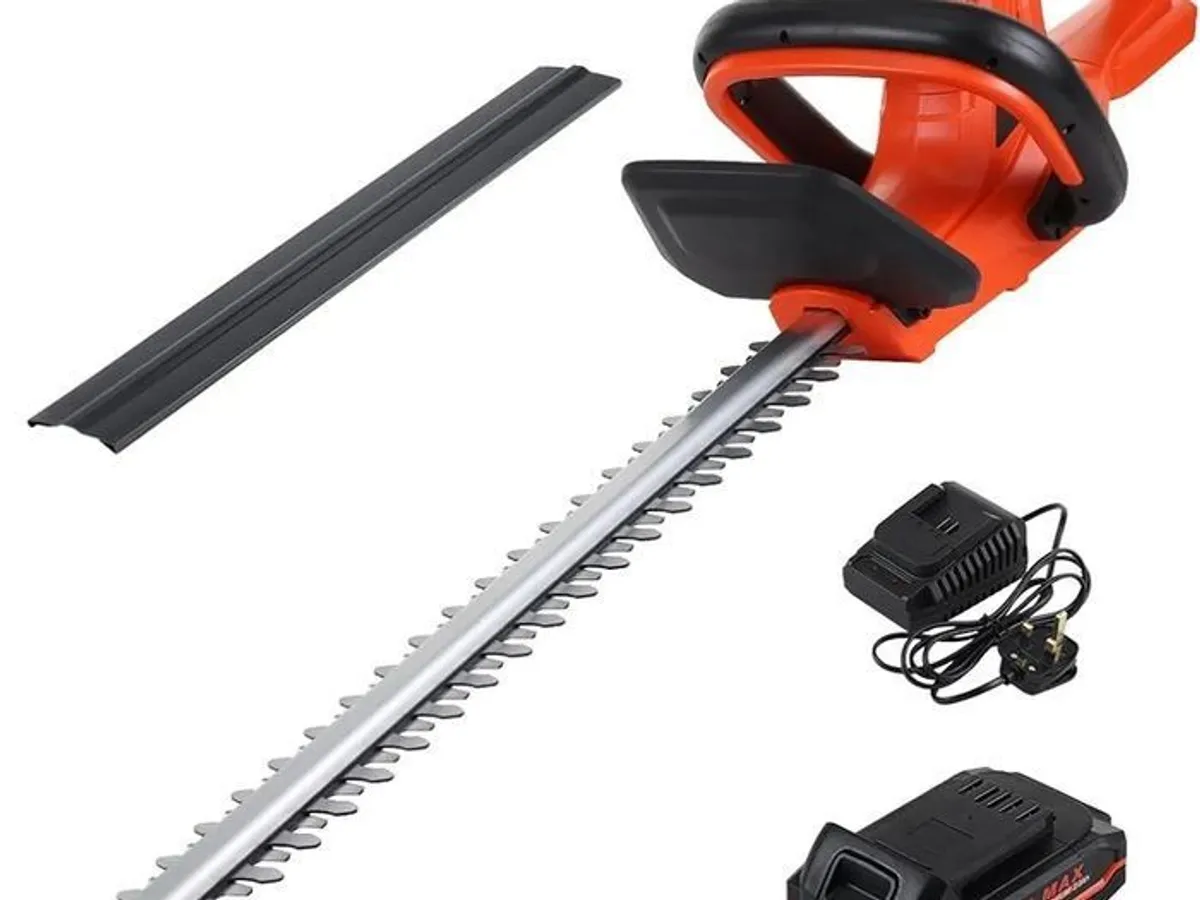 52cm Cordless Hedge Trimmer, 20V Handheld Hedge Cutter, Lightweight & Compact Bush Trimmer, Battery & Charger Included - Image 2