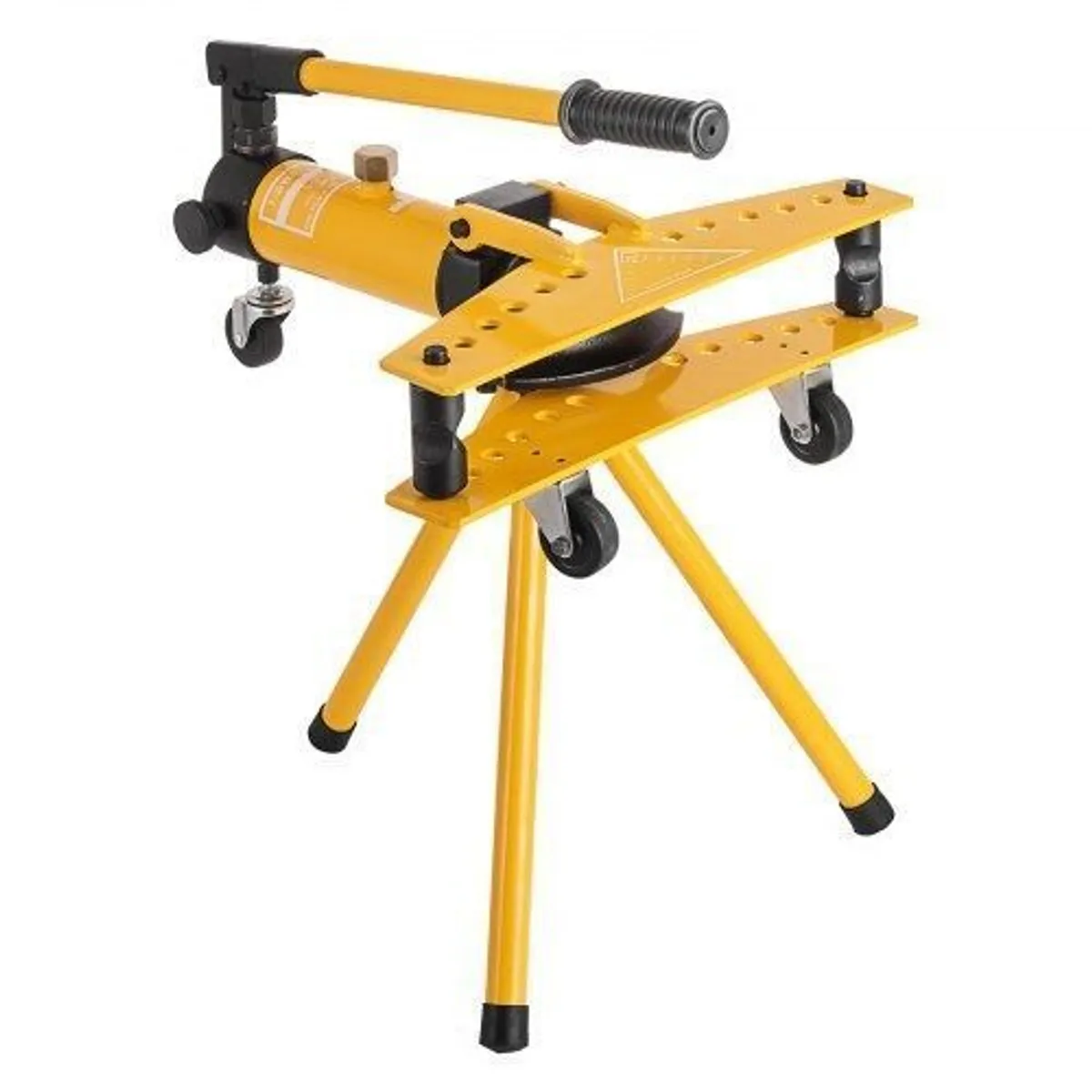 Manual Hydraulic Pipe Tube Bender Machine 10 Ton Manual Hydraulic Tube Bending Machine 1/4"-1" Diameter 6 Dies for Heating and Piping Construction - Image 1