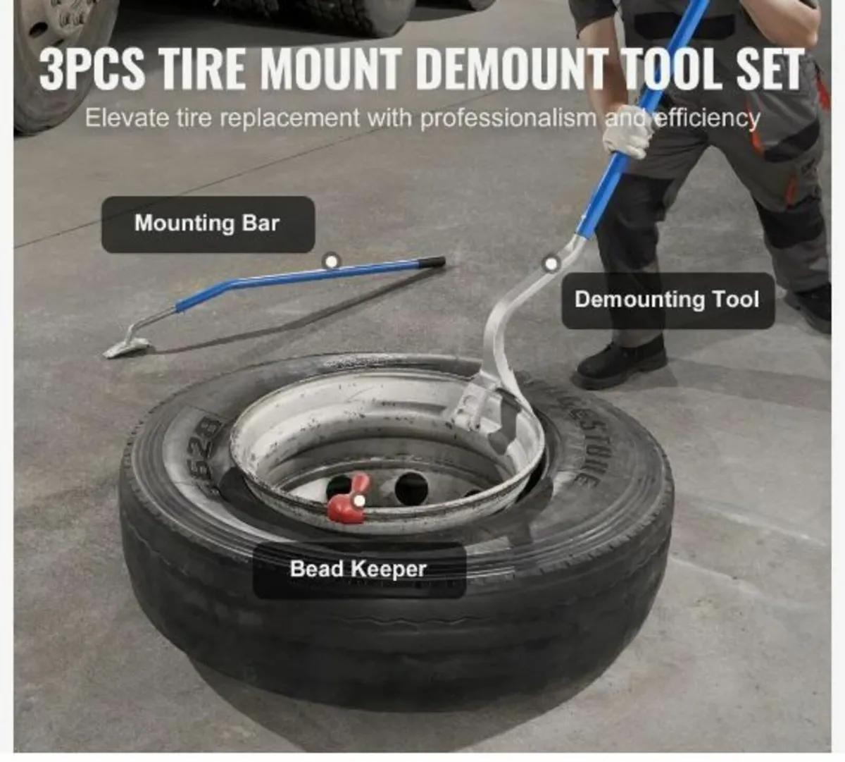 Tire Mount Demount Tool, 571-622 mm - Image 2