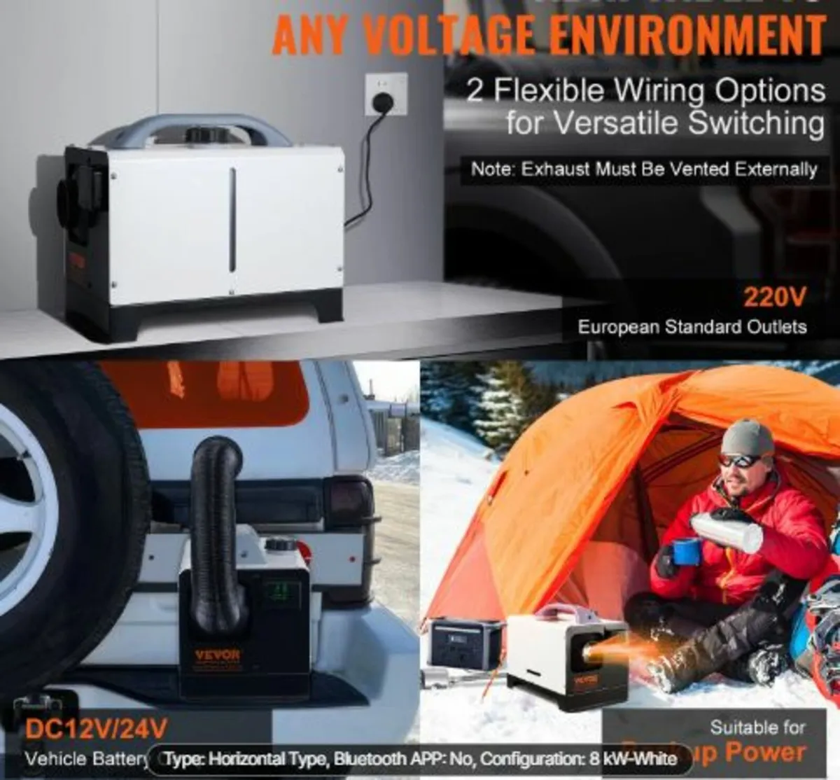 5-8KW Diesel Heater, Diesel Air Heater All in One - Image 2