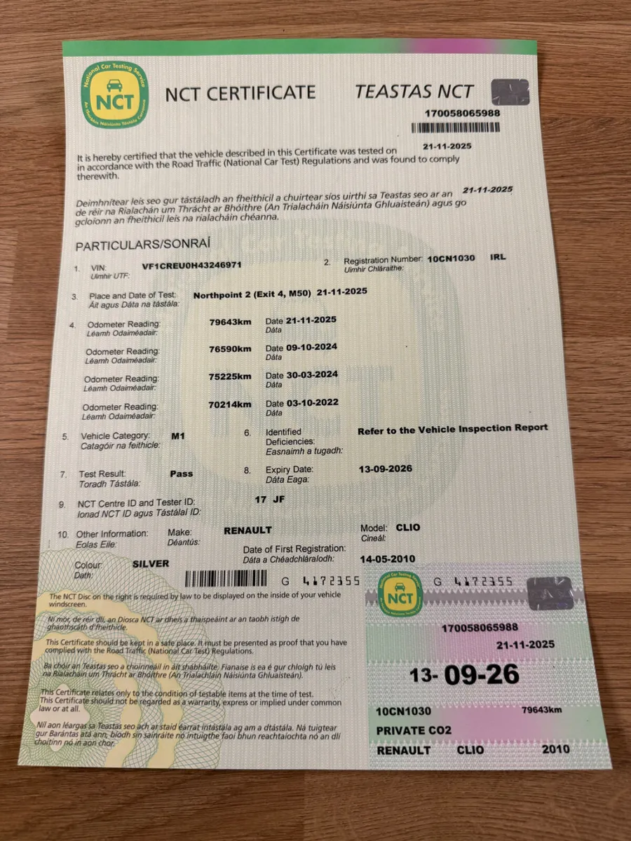 RENAULT CLIO, 2010, 1.2 PETROL, NEW NCT 09/2026 - Image 2