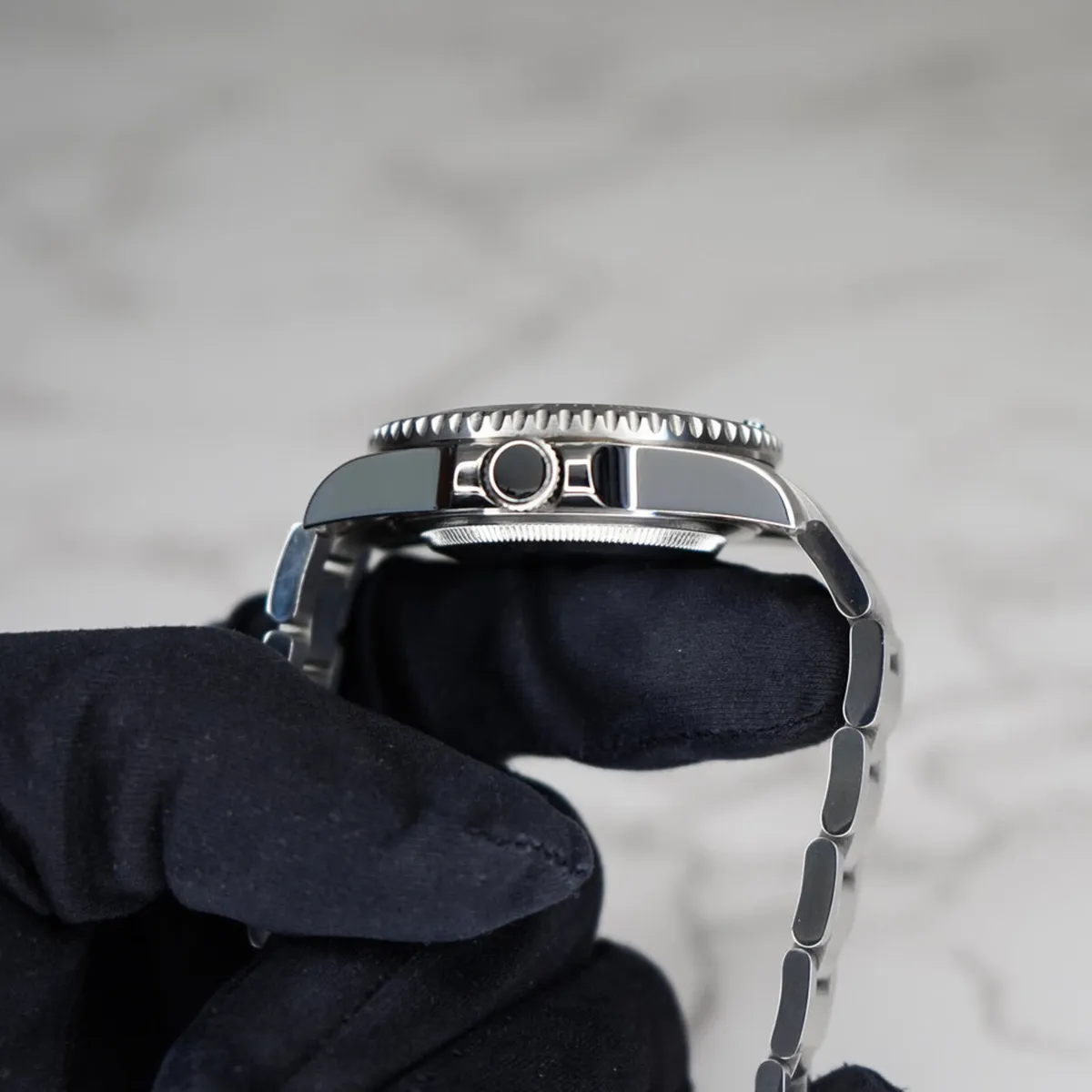 Custom Seiko Mod Black Submariner Style 40mm Autom - Image 4