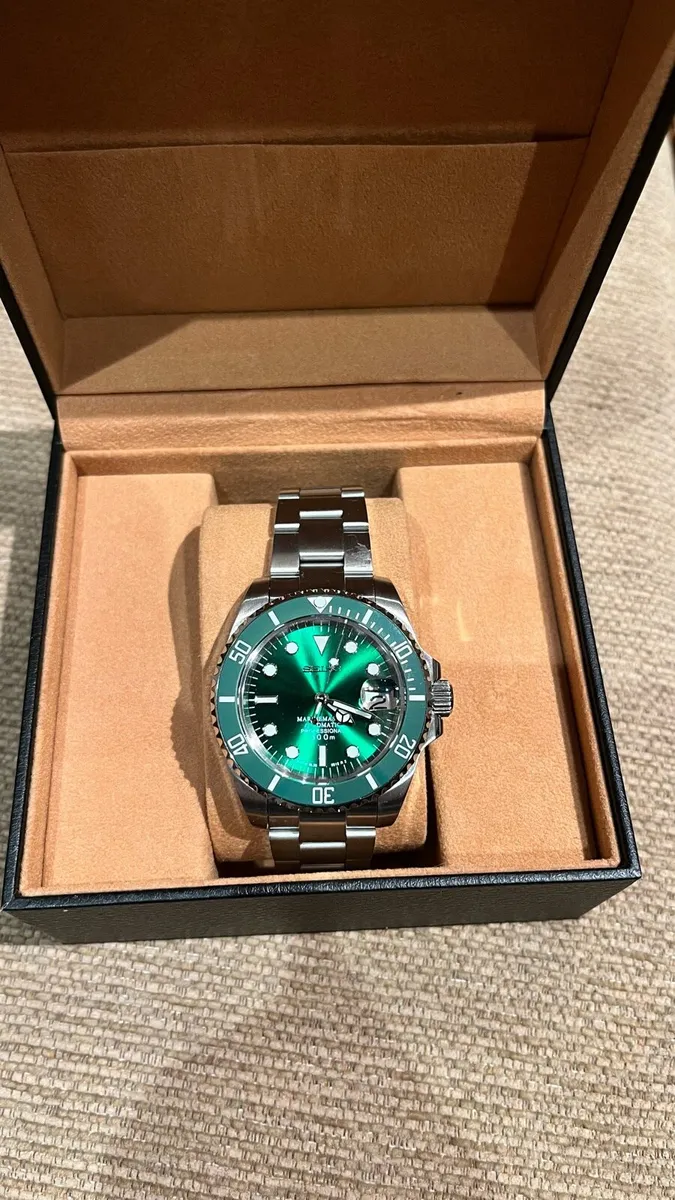 Seiko Mod - 40mm Hulk Submariner Watch - Image 2