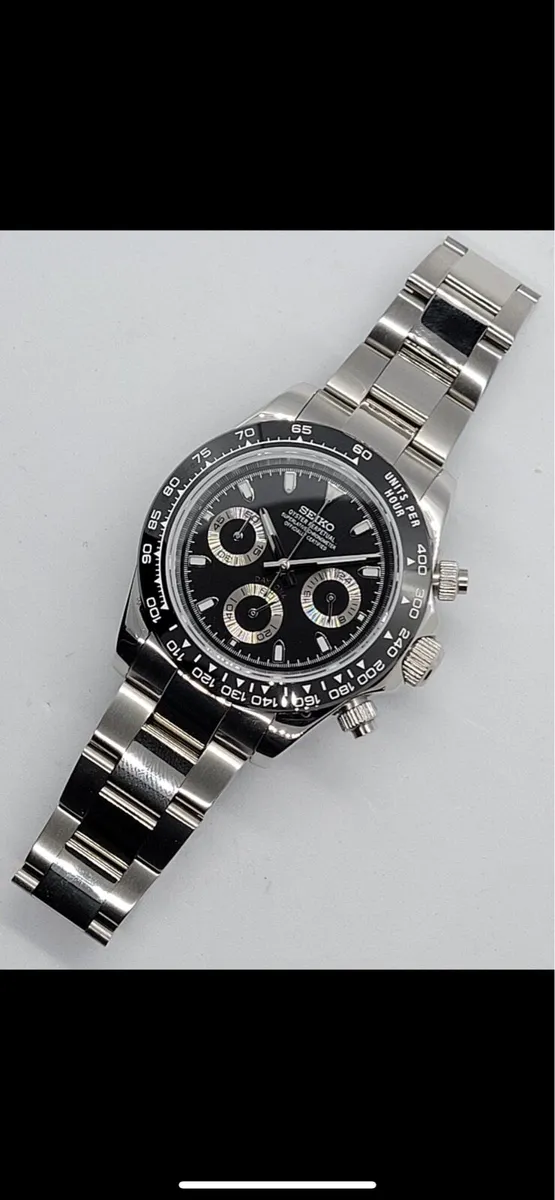 Seiko Daytona Mod 40mm Chronograph Watch - Image 1