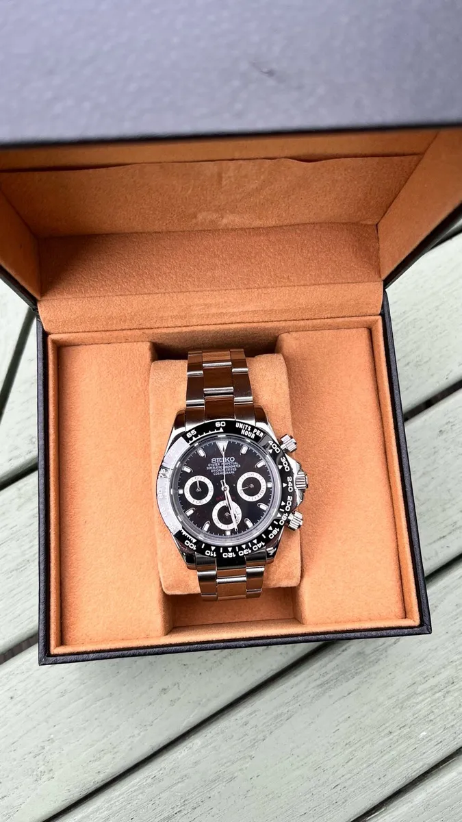 Seiko Daytona Mod 40mm Chronograph Watch - Image 2
