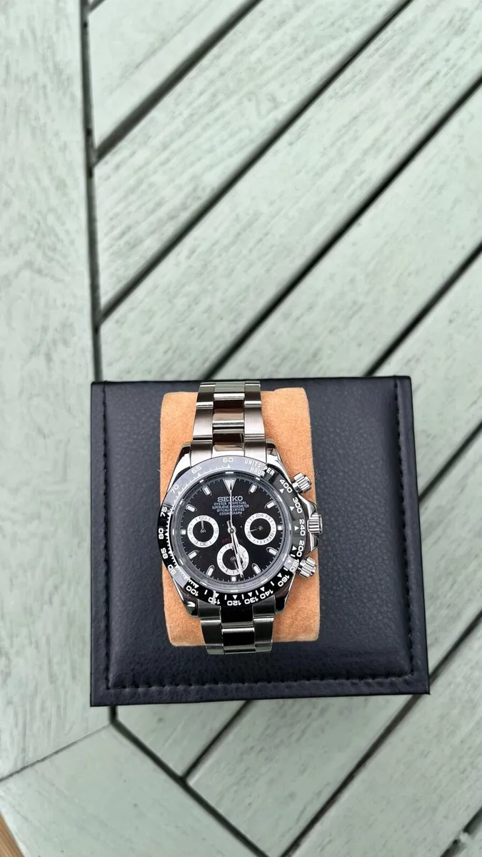 Seiko Daytona Mod 40mm Chronograph Watch - Image 3