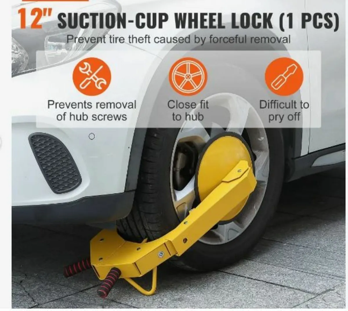 Wheel Lock Clamp, 1 Pack Trailer Wheel Lock - Image 2