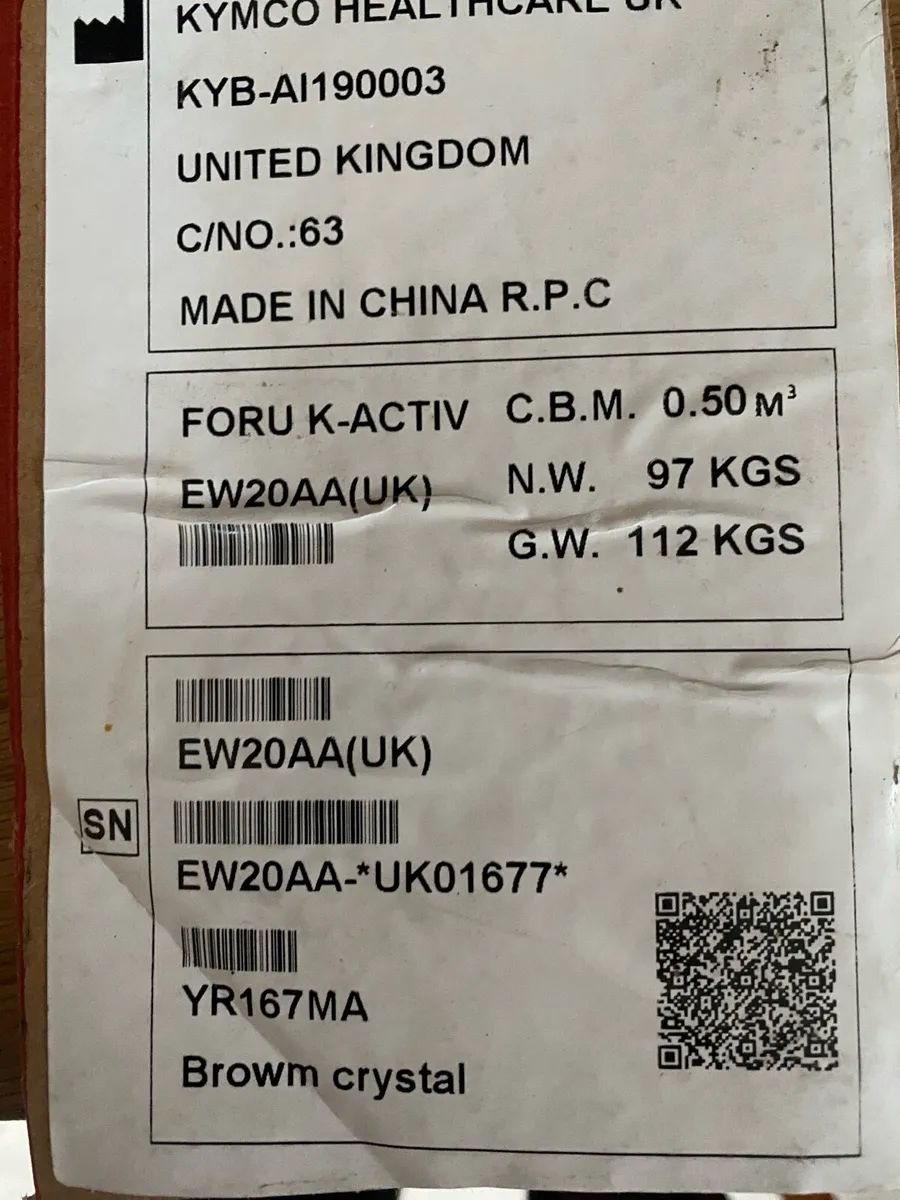 Kymco K-Activ Powered Electric Wheelchair As New - Image 3