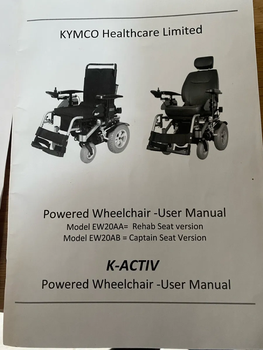 Kymco K-Activ Powered Electric Wheelchair As New - Image 4