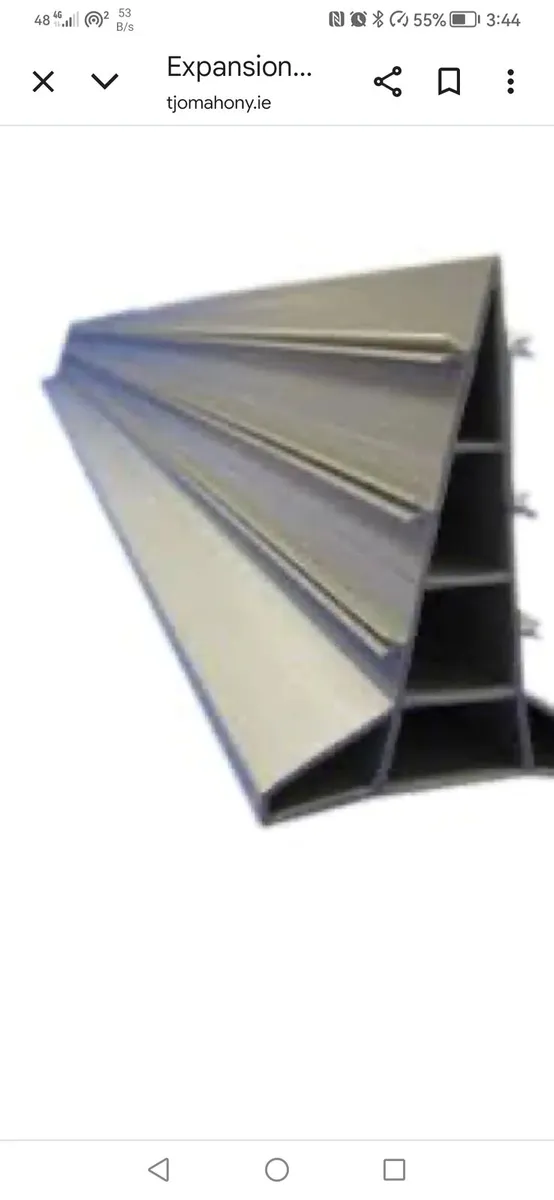 Expansion gap bars, 6m long.