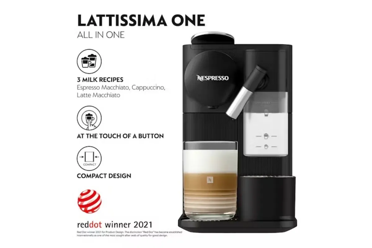 Delonghi Lattissima One Nespresso Coffee Machine - Image 2