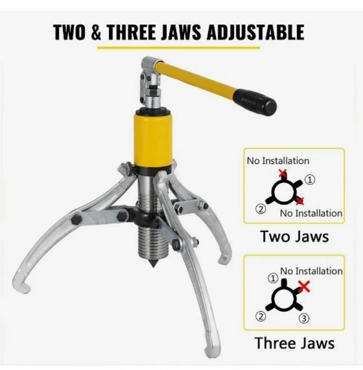 15 Ton Hydraulic Gear Puller Adjustable - Image 1