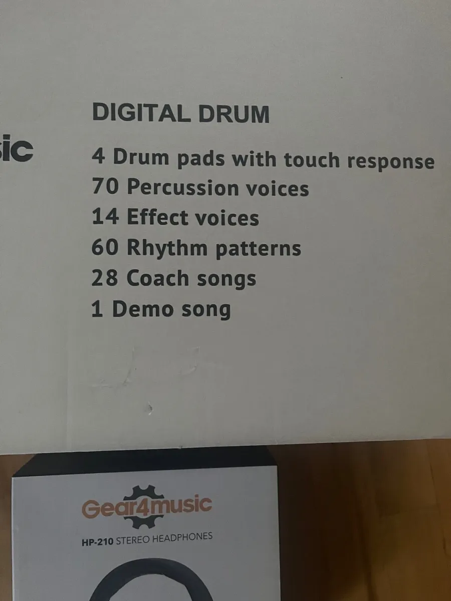 Gear4Music DD40 Digital Drum Kit - new in box - Image 3