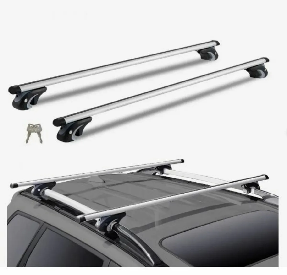 Universal Roof Rack Cross Bars, 137.2cm - Image 1