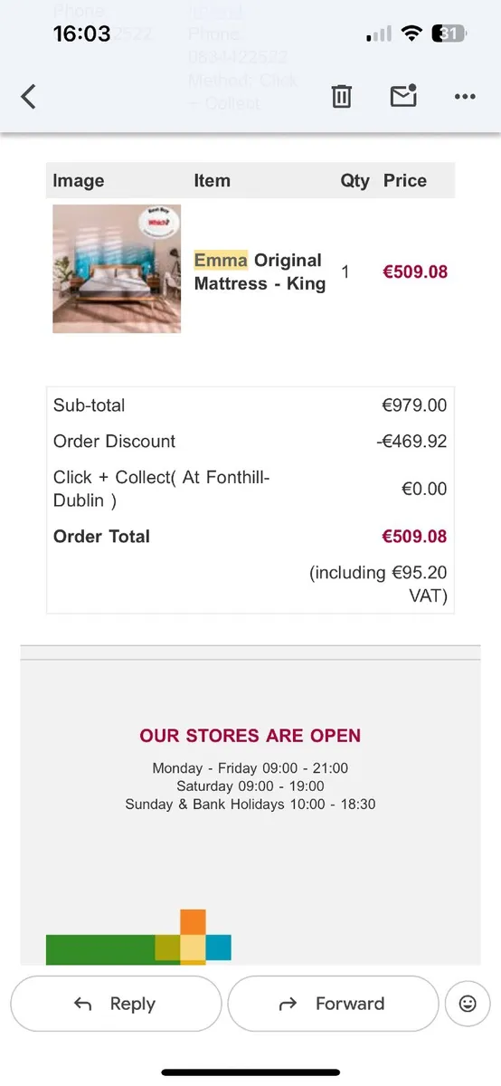 King size mattress - Image 2