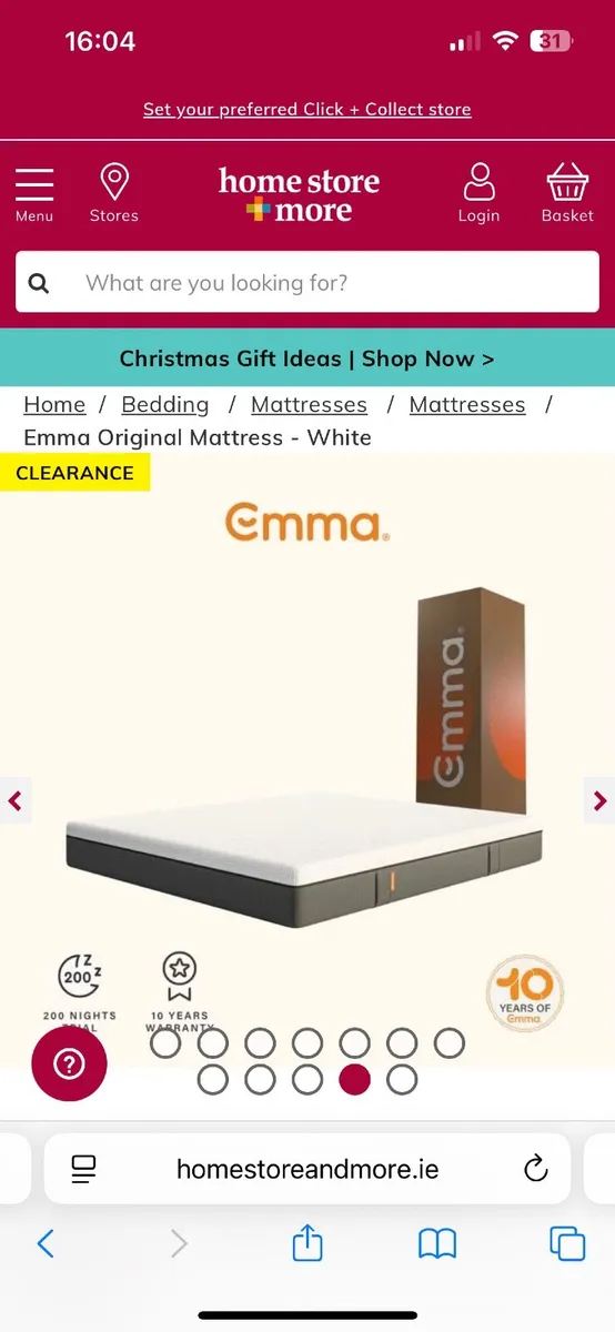 King size mattress - Image 1