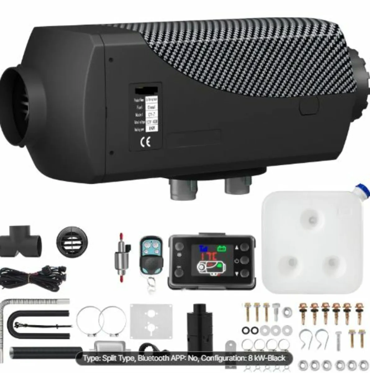 12V 8KW Diesel Air Heater with LCD Switch, Diesel - Image 1