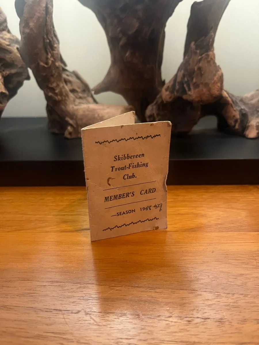 1958 Skibbereen Trout Fishing Club Members Card - Image 1