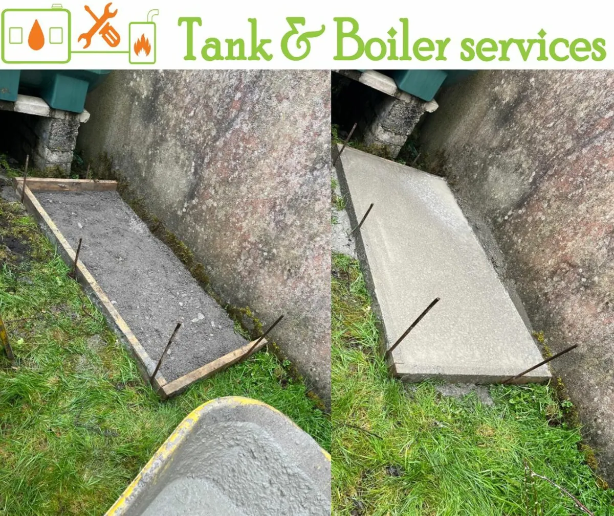 CONCRETE OIL TANK BASE