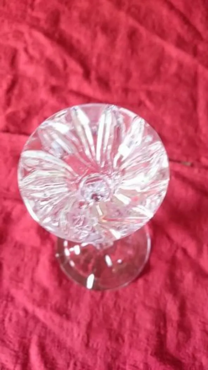 9 Inches Tall Cut Crystal Candle Holder - Image 4