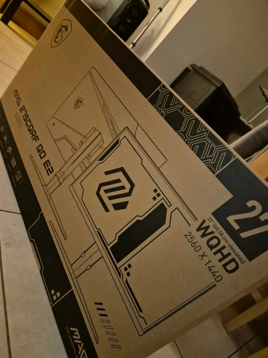 X2 MSI 27" 1440P 180HZ Curved Monitor *SEALED* - Image 2