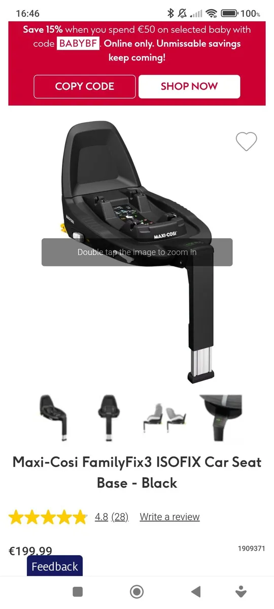 Maxi-Cosi FamilyFix3 ISOFIX Base –Brand New in Box - Image 1