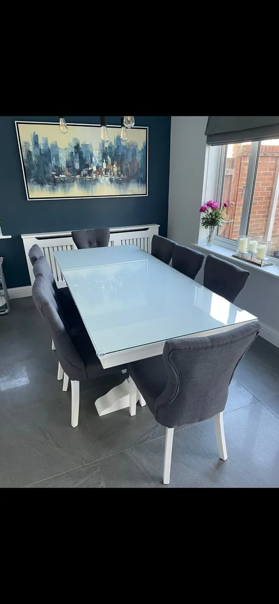 Dining table and 8 chairs open to offers - Image 2