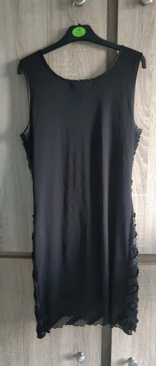Black dress with beads size fits Xs s s sm never w - Image 3