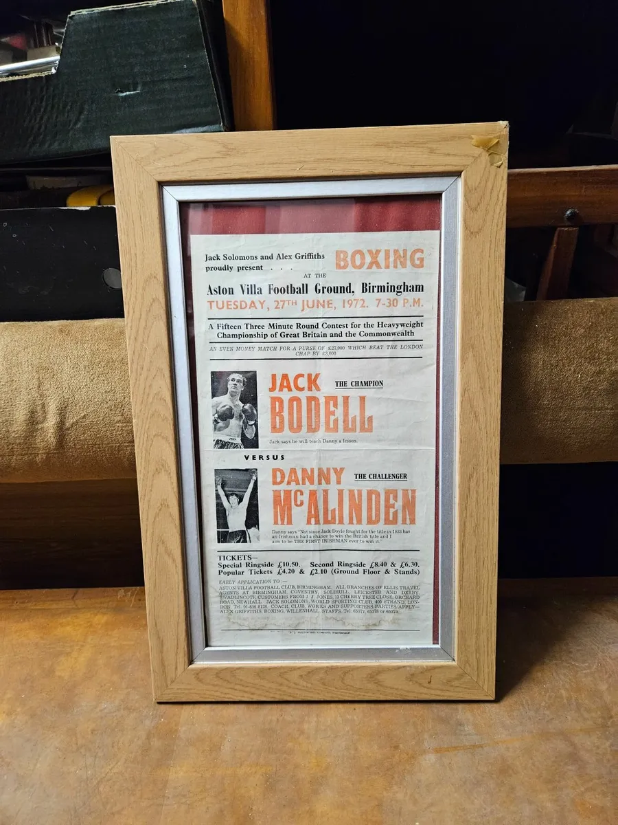 Boxing Flyer Framed - Image 1