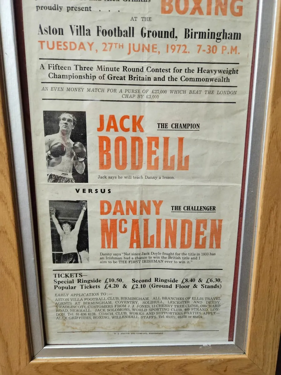Boxing Flyer Framed - Image 3
