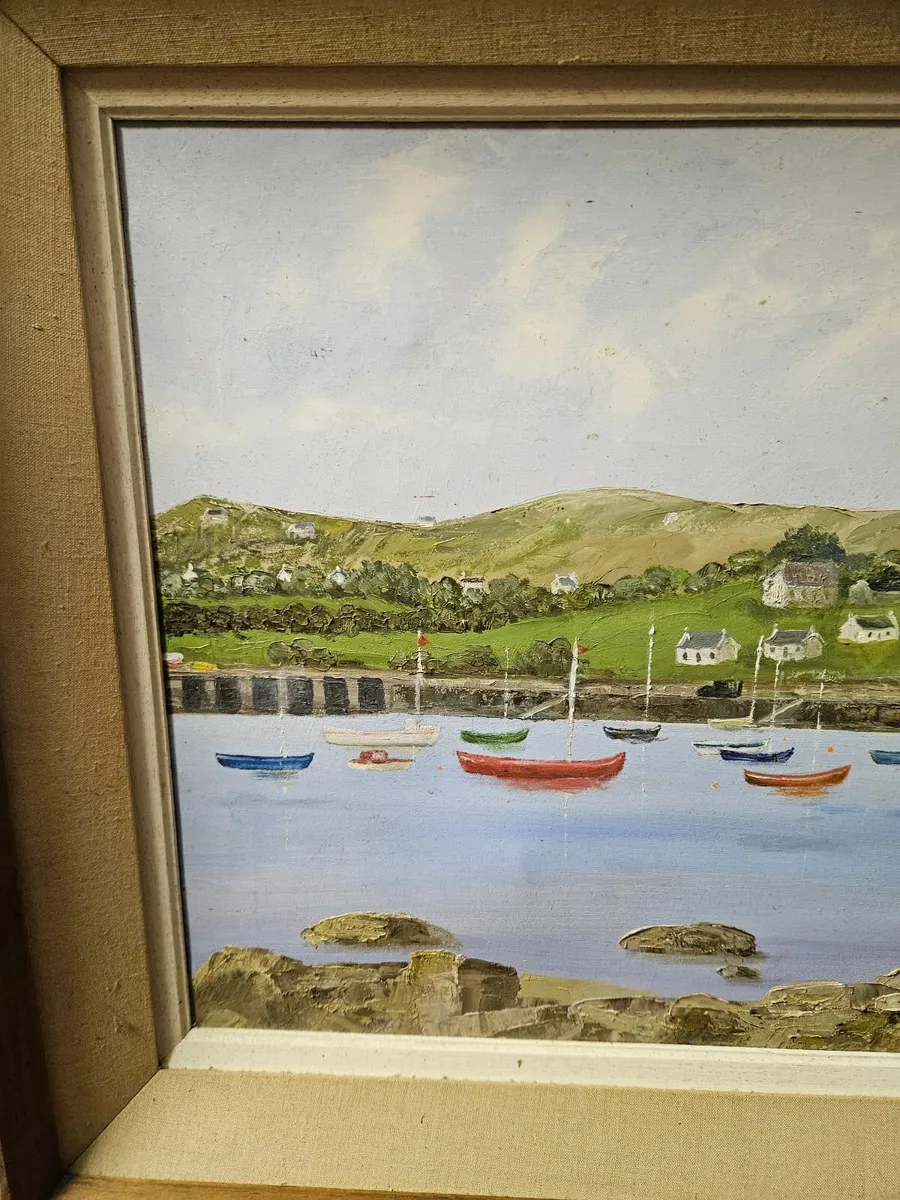 Vintage Picture Oil on Canvas - Image 4