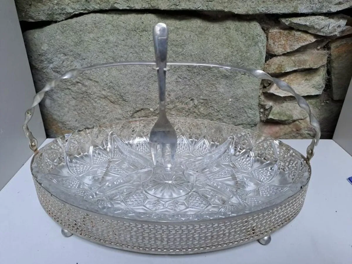 Vintage oval Hors d'Oeuvre set - Image 1