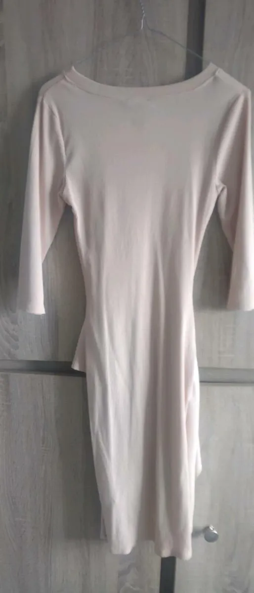 in vouge beige dress with knot size small new with - Image 2