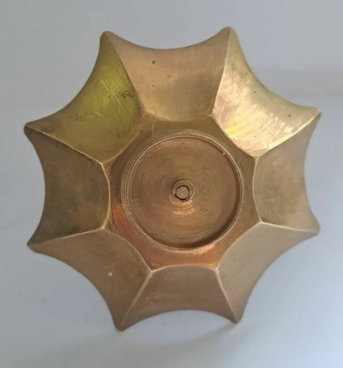 Vintage Brass etched umbrella dish - Image 4