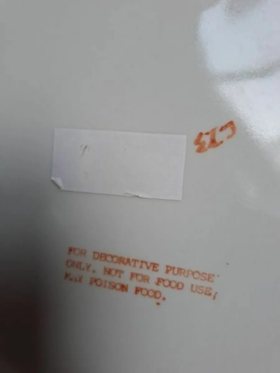 Vintage blue and white Plate Chinese - Image 3