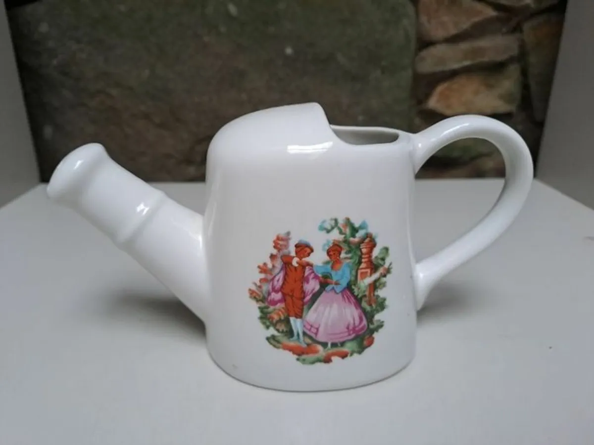 Vintage Chinese ceramic watering can - Image 1